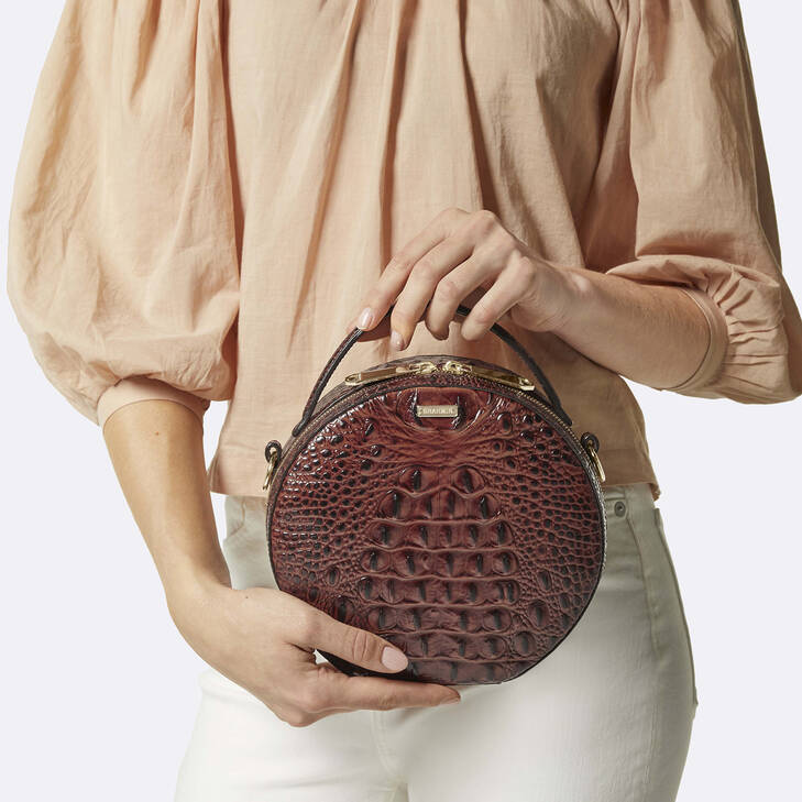 Brahmin Melbourne Collection Lane Crossbody, Pecan