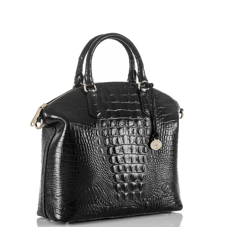 Brahmin Melbourne Collection Large Duxbury Satchel, Black