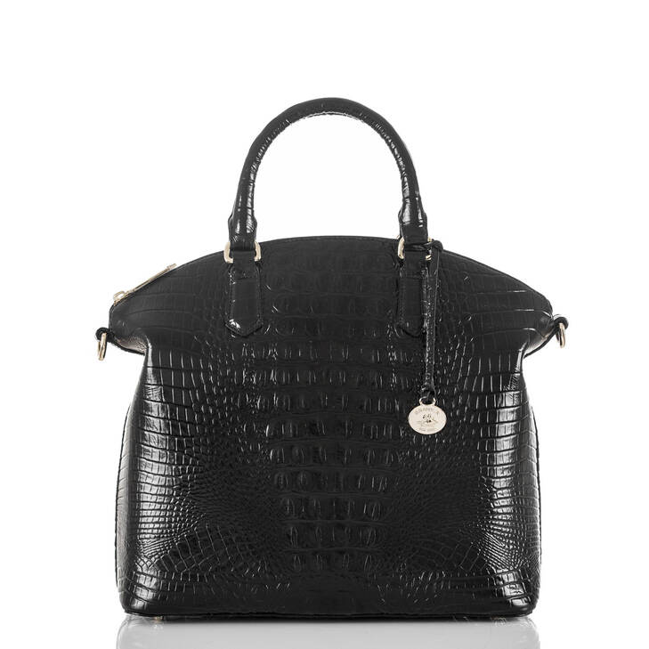Brahmin Melbourne Collection Large Duxbury Satchel, Black