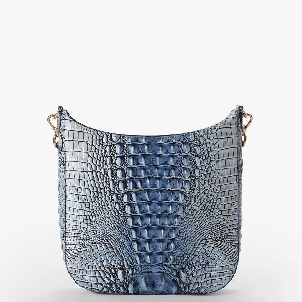 Brahmin Melbourne Collection Leia Crossbody, Bellbottom Blue
