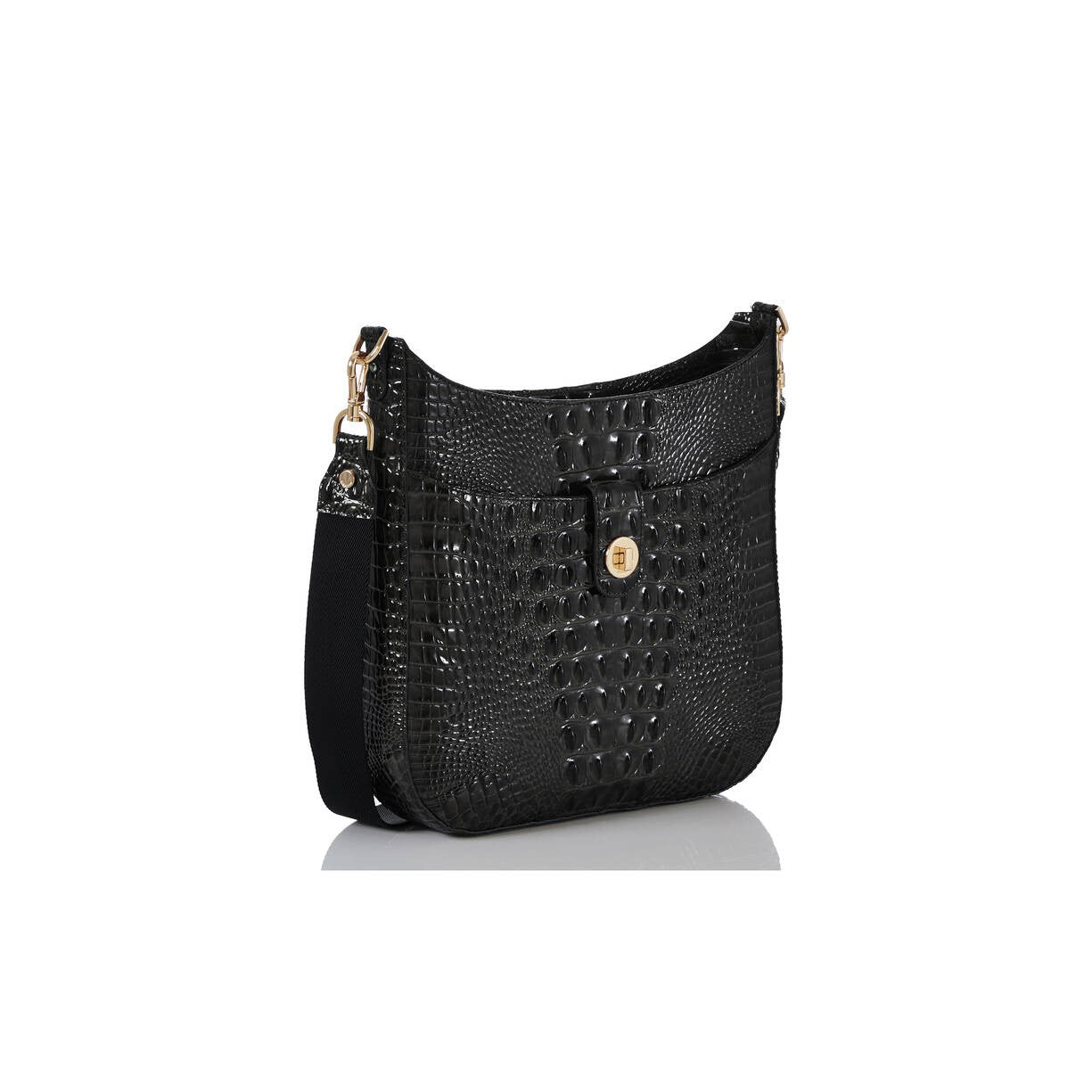 Brahmin Melbourne Collection Leia Crossbody, Black