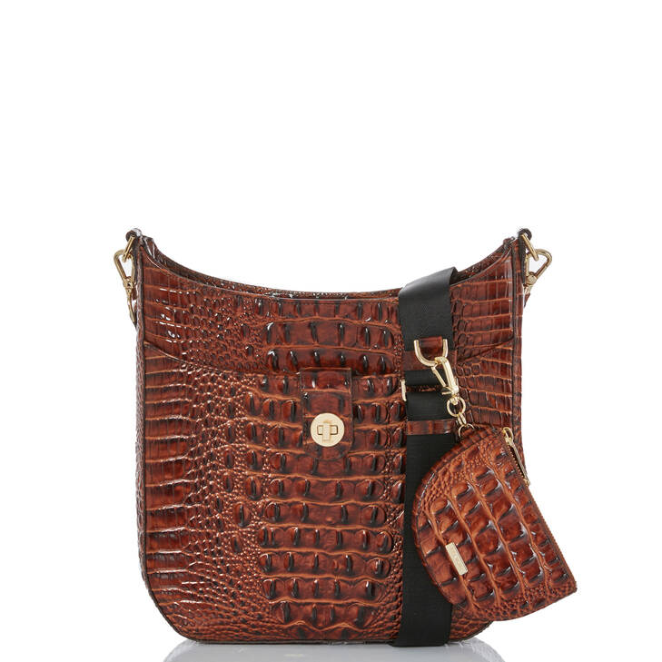 Brahmin Melbourne Collection Leia Crossbody, Black