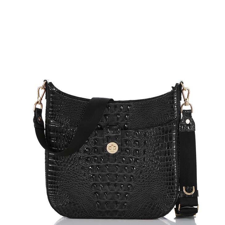 Brahmin Melbourne Collection Leia Crossbody, Black
