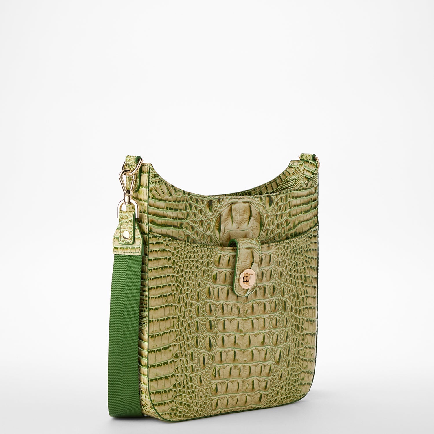 Brahmin Melbourne Collection Leia Crossbody, Fern