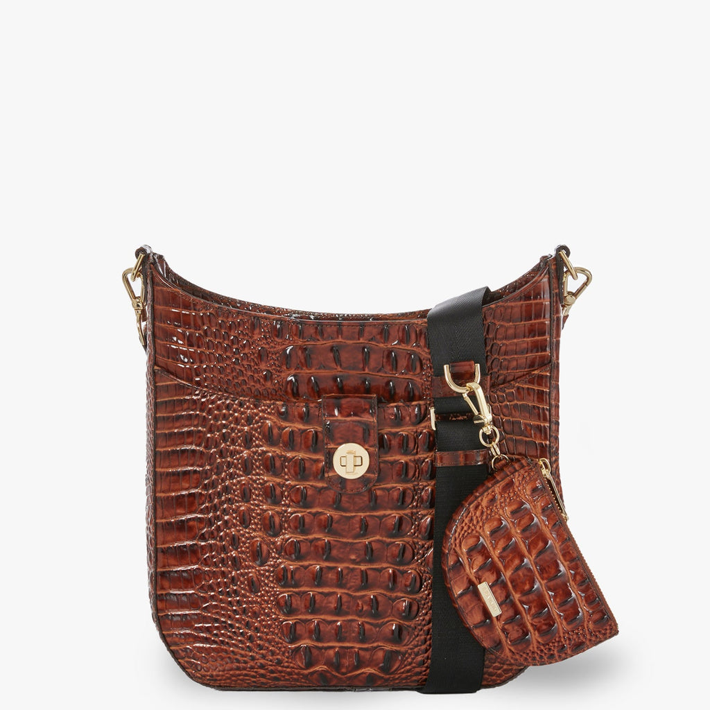 Brahmin Melbourne Collection Leia Crossbody, Fern