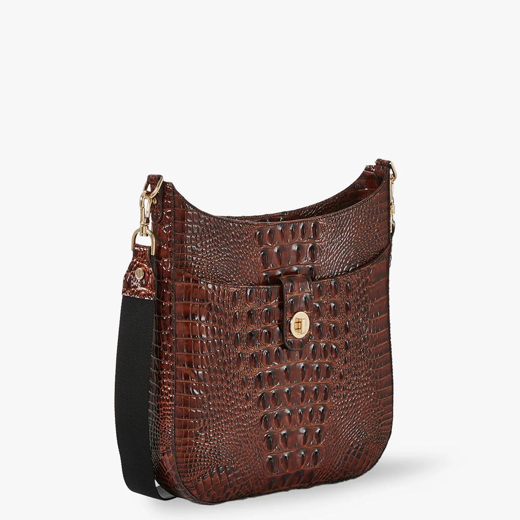 Brahmin Melbourne Collection Leia Crossbody, Pecan