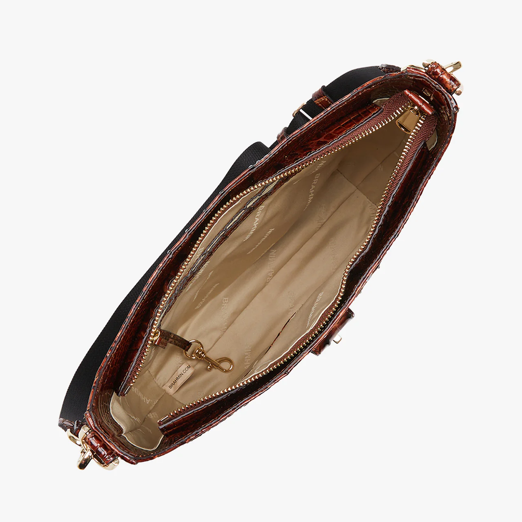 Brahmin Melbourne Collection Leia Crossbody, Pecan