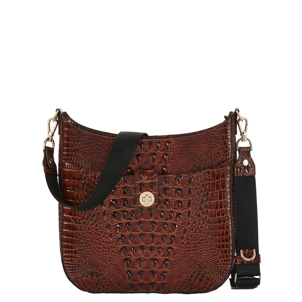Brahmin Melbourne Collection Leia Crossbody, Pecan