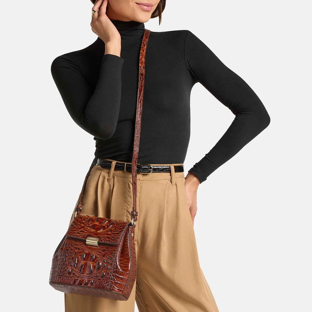 Brahmin Melbourne Collection Margo Crossbody, Mango Orange