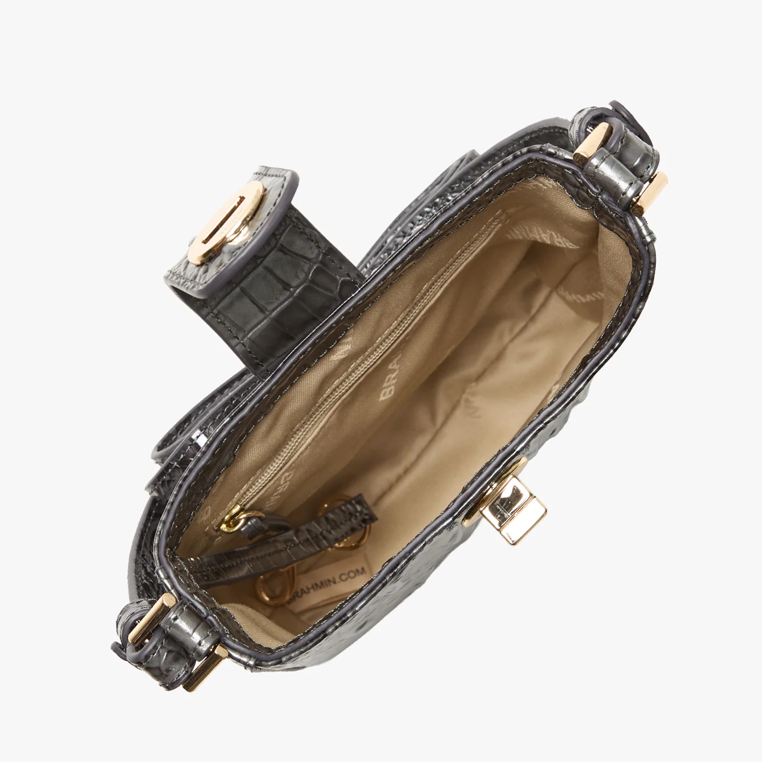 Brahmin Melbourne Collection Marley Crossbody, Charcoal