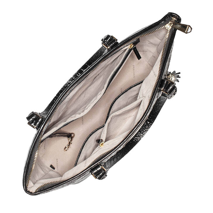 Brahmin Melbourne Collection Medium Asher Tote, Black