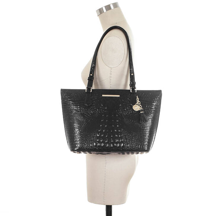 Brahmin Melbourne Collection Medium Asher Tote, Black