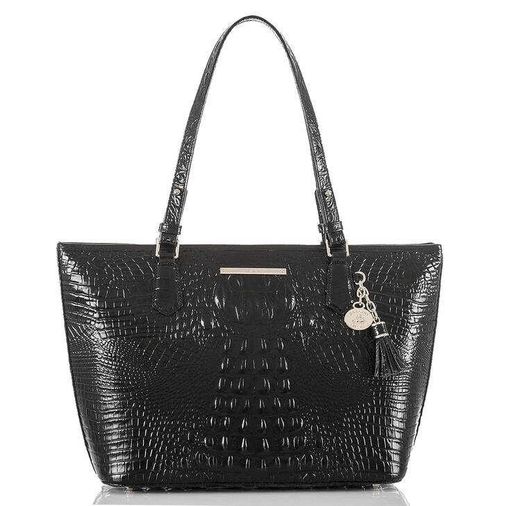 Brahmin Melbourne Collection Medium Asher Tote, Black