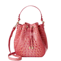 Brahmin Melbourne Collection Melinda Shoulder Bag, Coral Snapdragon
