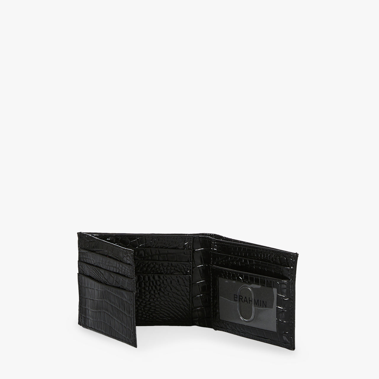 Brahmin Melbourne Collection Men's Bifold Wallet, Black