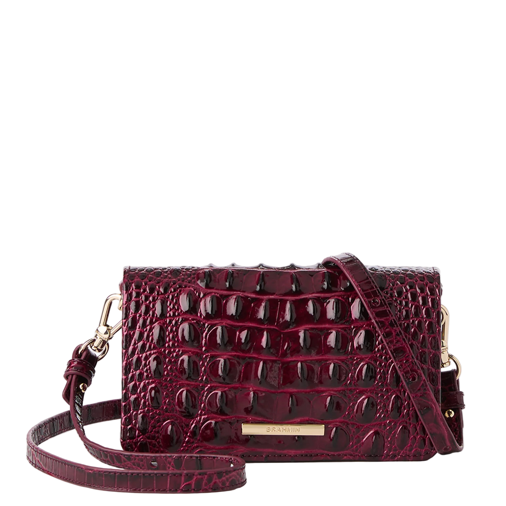 Brahmin Melbourne Collection Minuette Crossbody, Cherry Lacquer