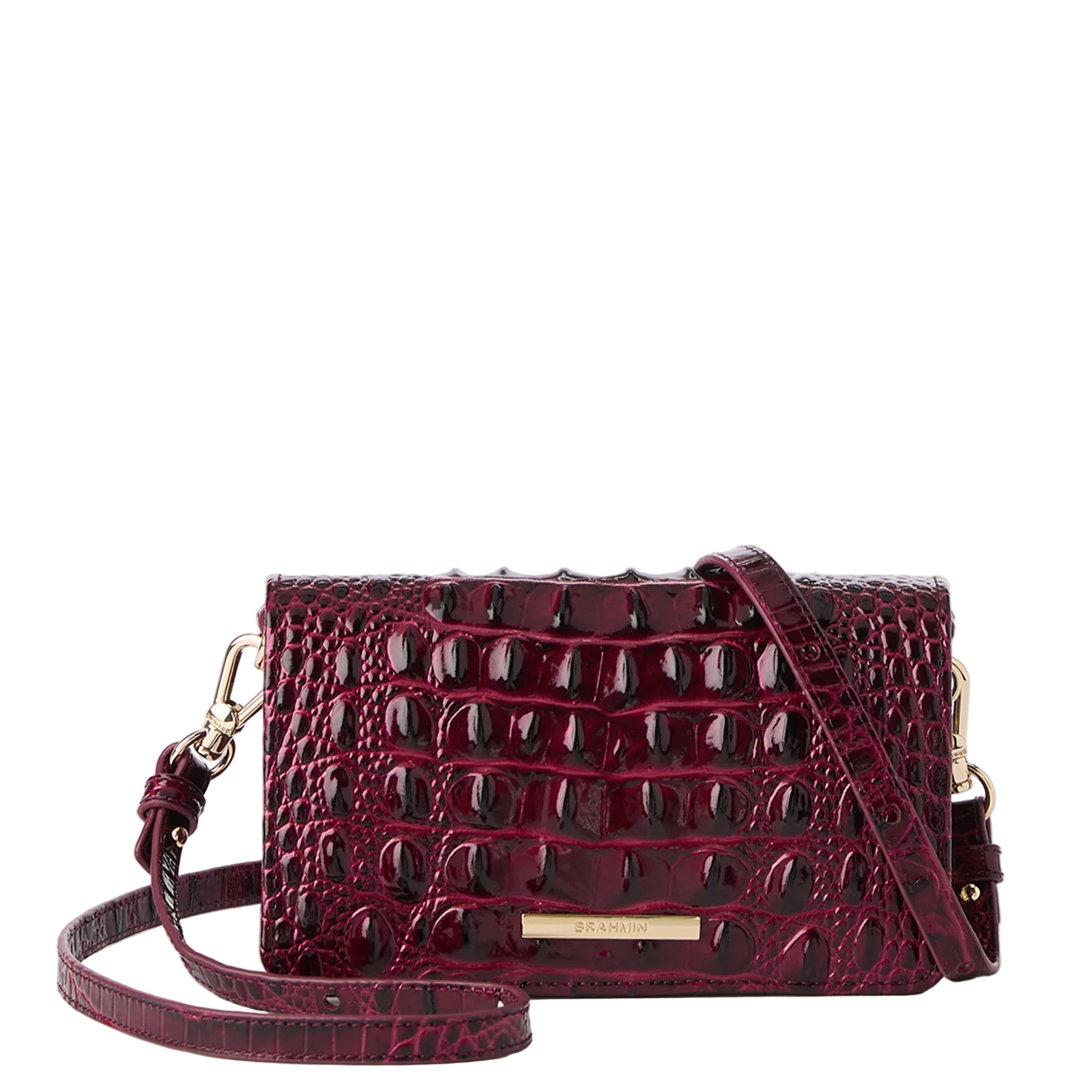 Brahmin Melbourne Collection Minuette Crossbody, Cherry Lacquer