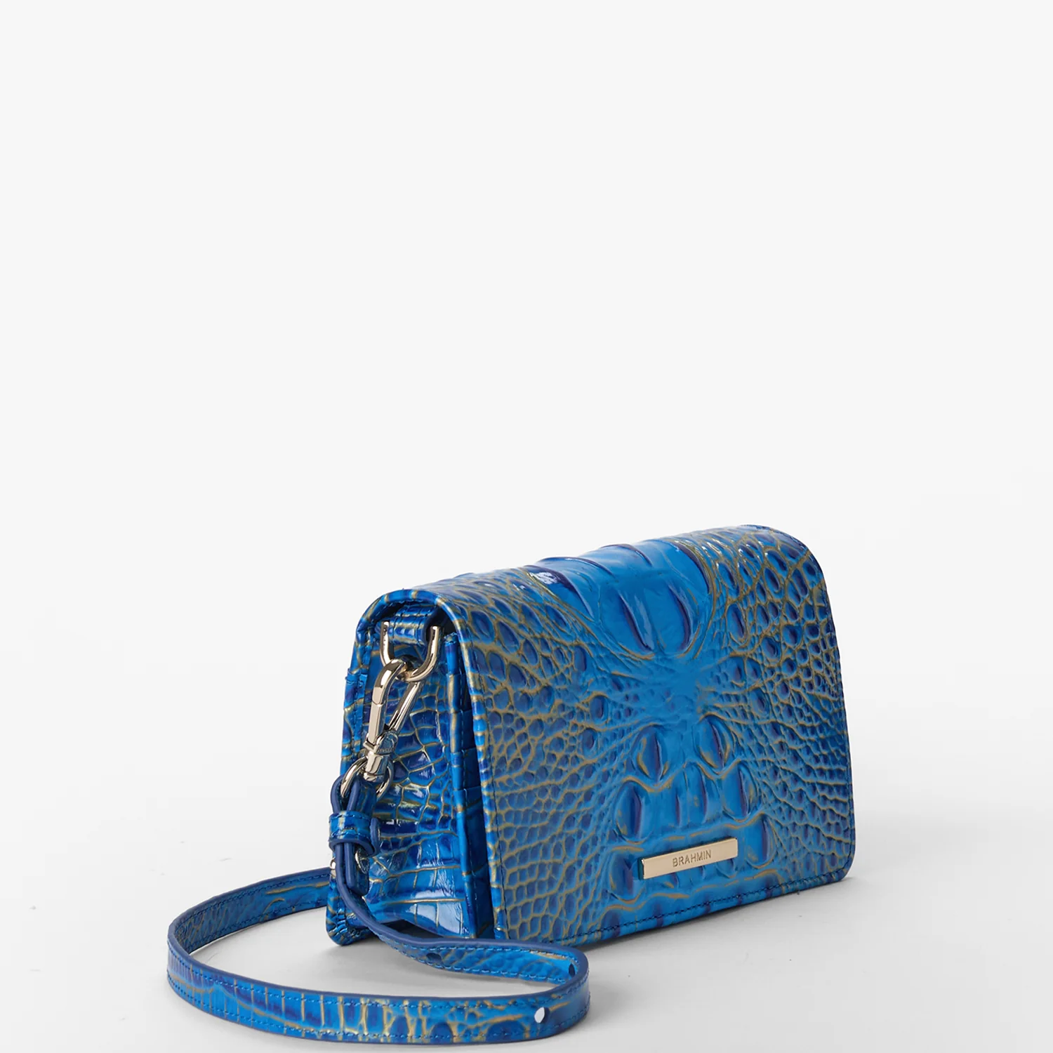 Brahmin Melbourne Collection Minuette Crossbody, Electric Indigo Ombre