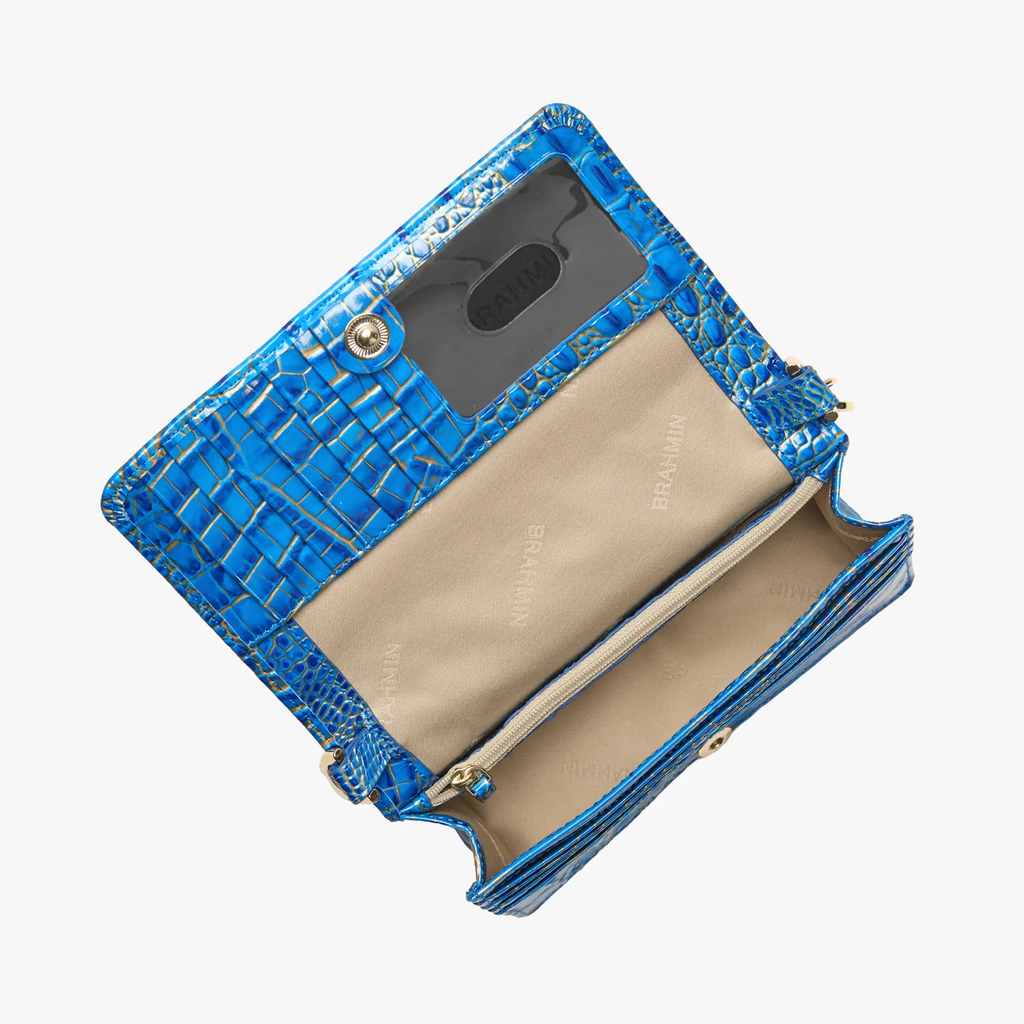 Brahmin Melbourne Collection Minuette Crossbody, Electric Indigo Ombre