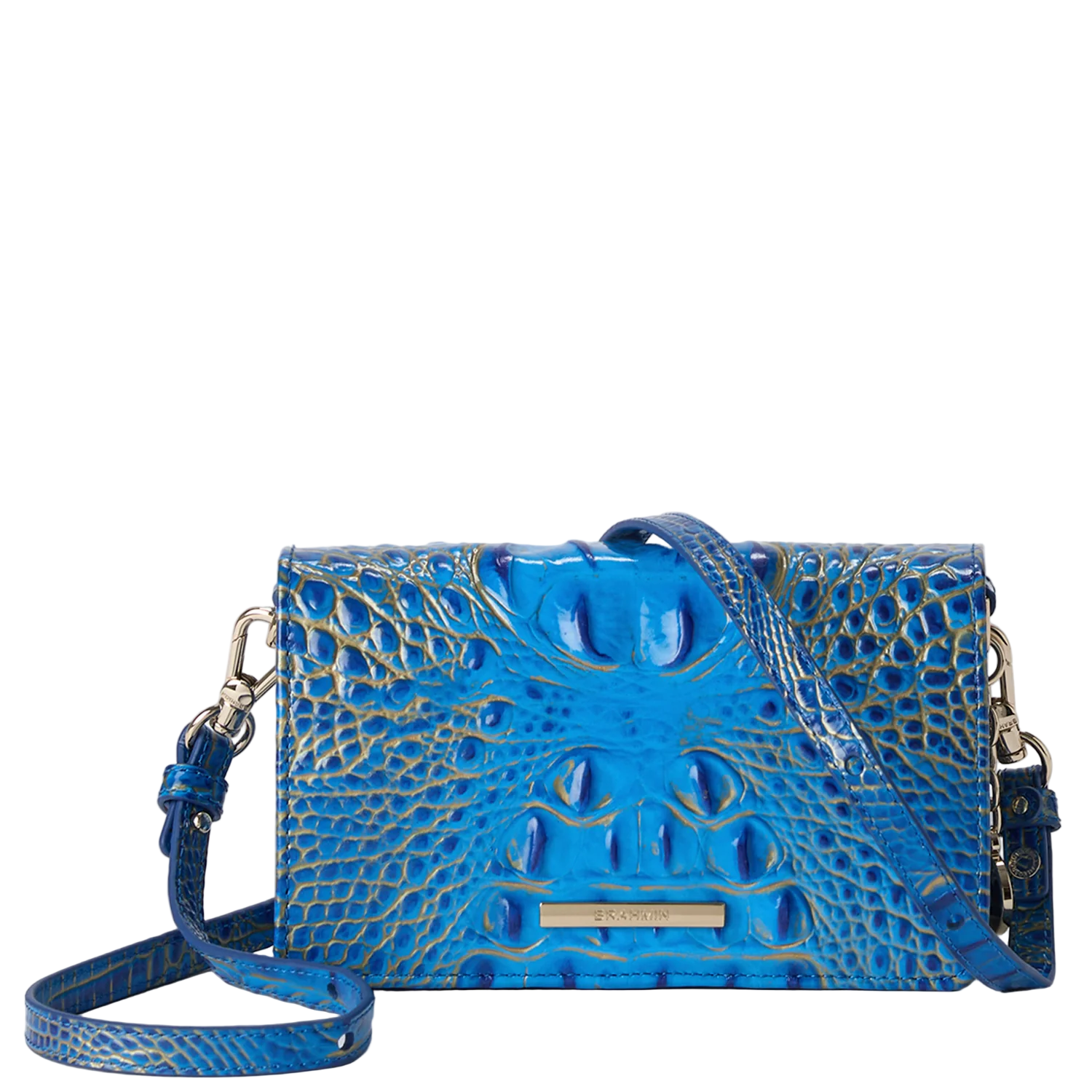Brahmin Melbourne Collection Minuette Crossbody, Electric Indigo Ombre