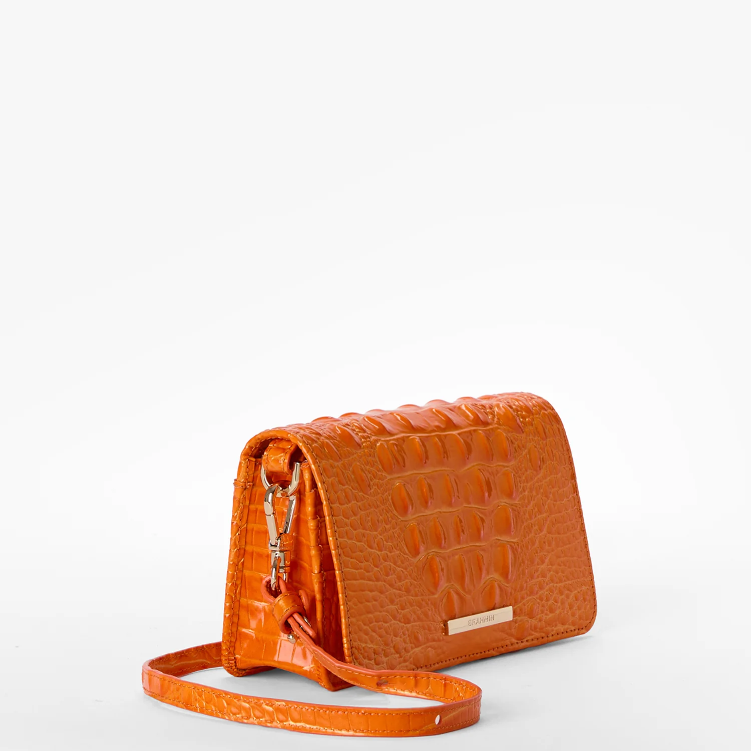 Brahmin Melbourne Collection Minuette Crossbody, Mango Orange