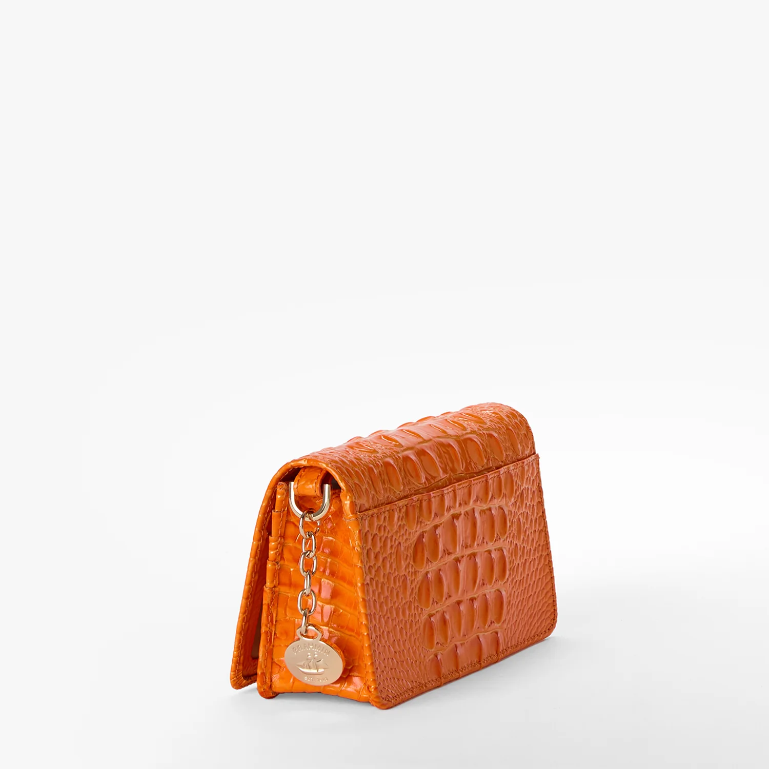 Brahmin Melbourne Collection Minuette Crossbody, Mango Orange