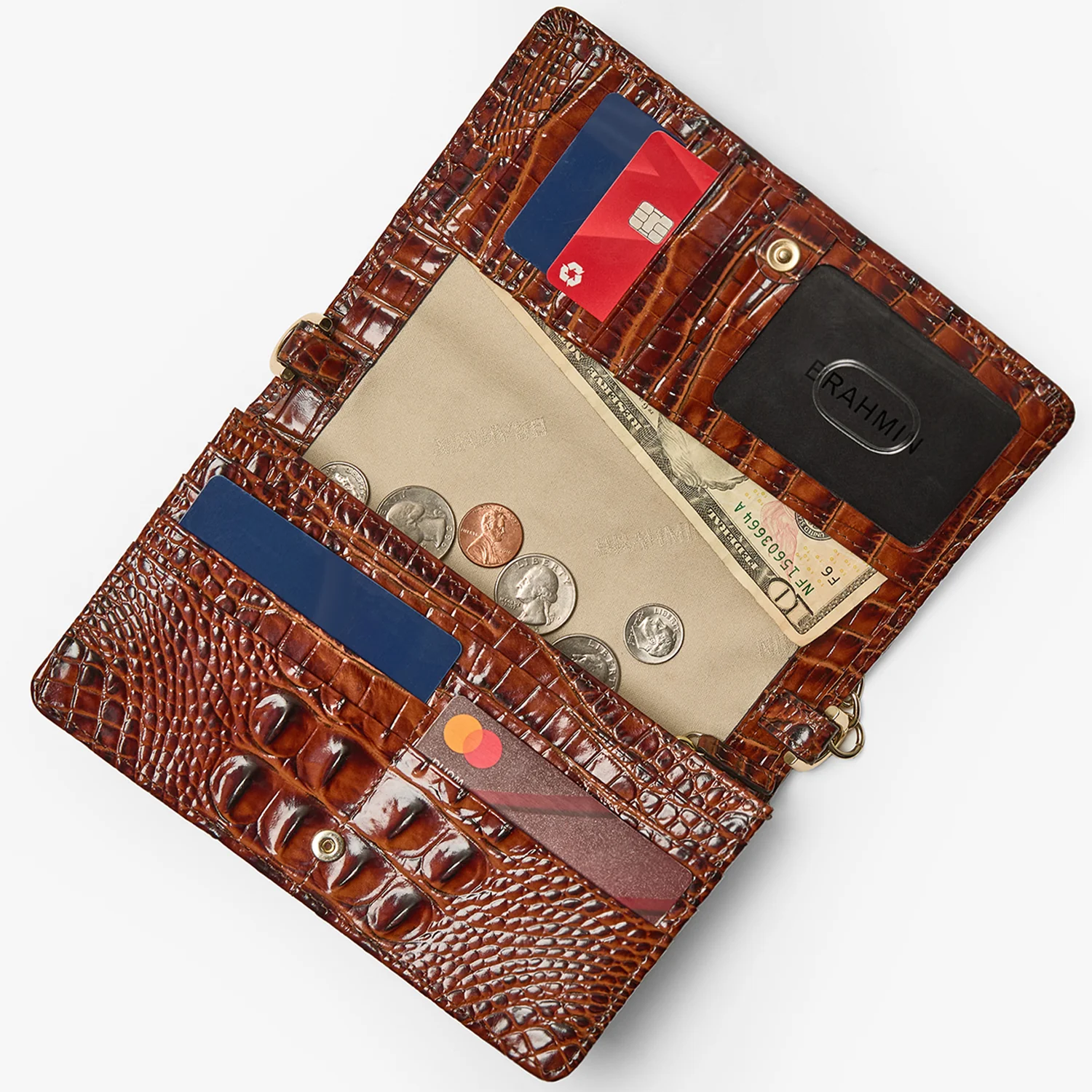 Brahmin Melbourne Collection Minuette Crossbody, Mango Orange