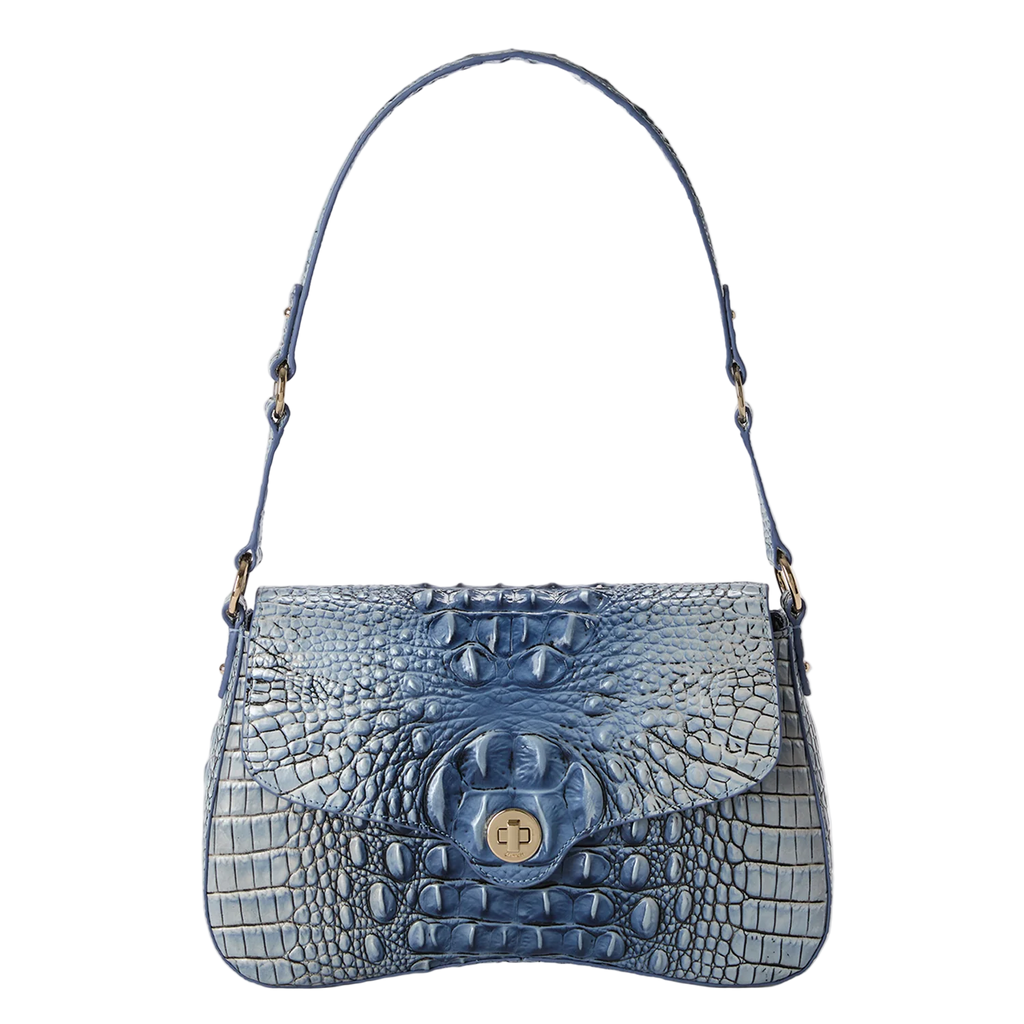 Brahmin Melbourne Collection Neridia Shoulder Bag, Bellbottom Blue