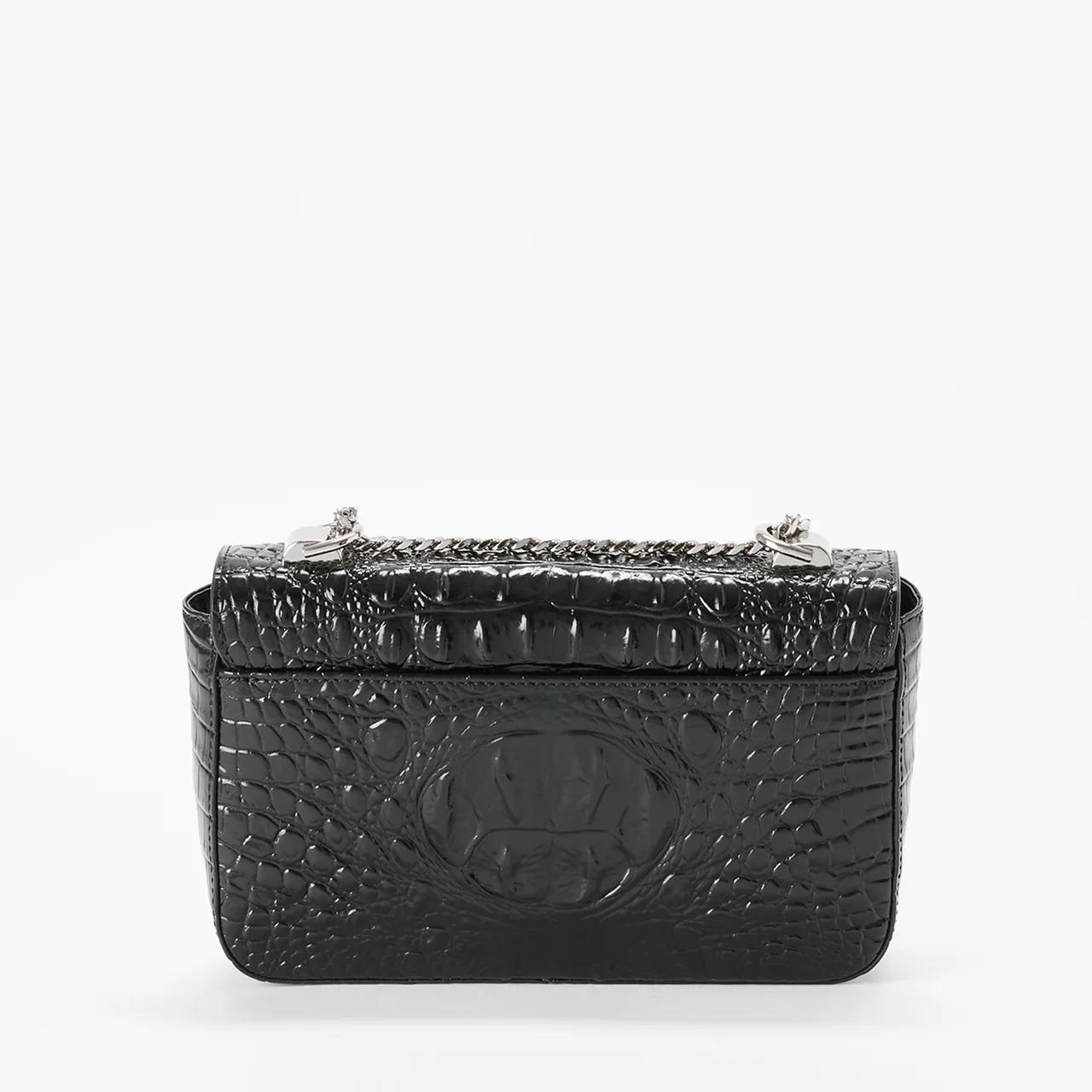 Brahmin Melbourne Collection Rosa Crossbody, Black / Silver Hardware