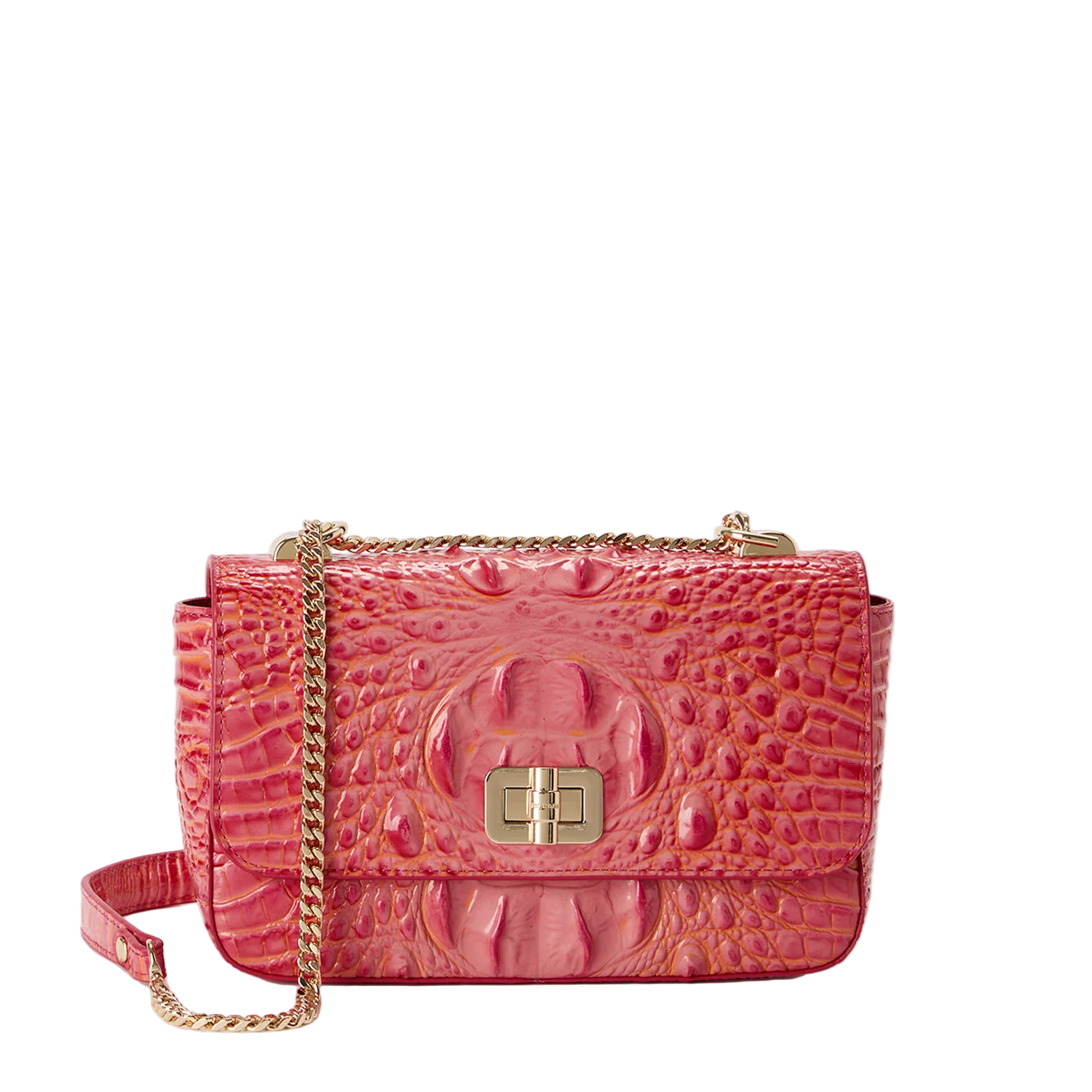 Brahmin Melbourne Collection Rosa Crossbody, Coral Snapdragon
