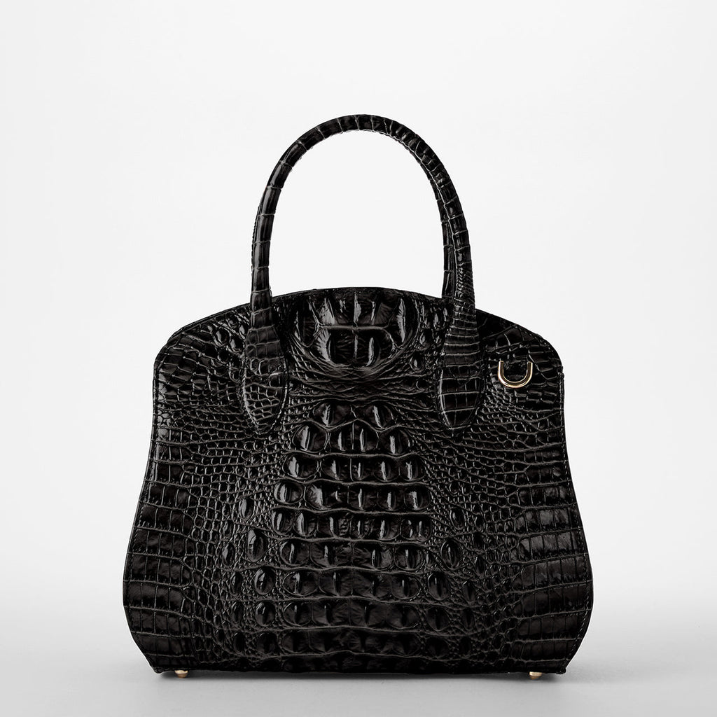 Brahmin Melbourne Collection Rosetta Satchel, Black