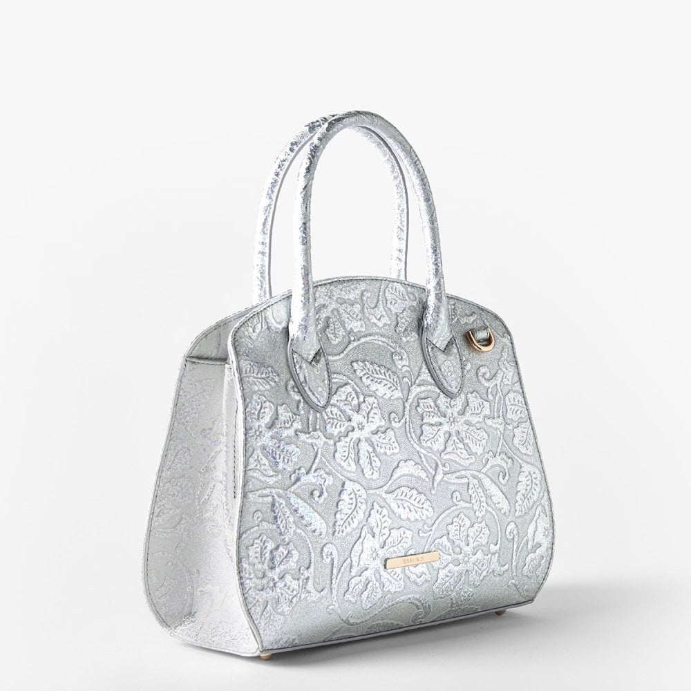 Brahmin Melbourne Collection Rosetta Satchel, Chrome Estonia