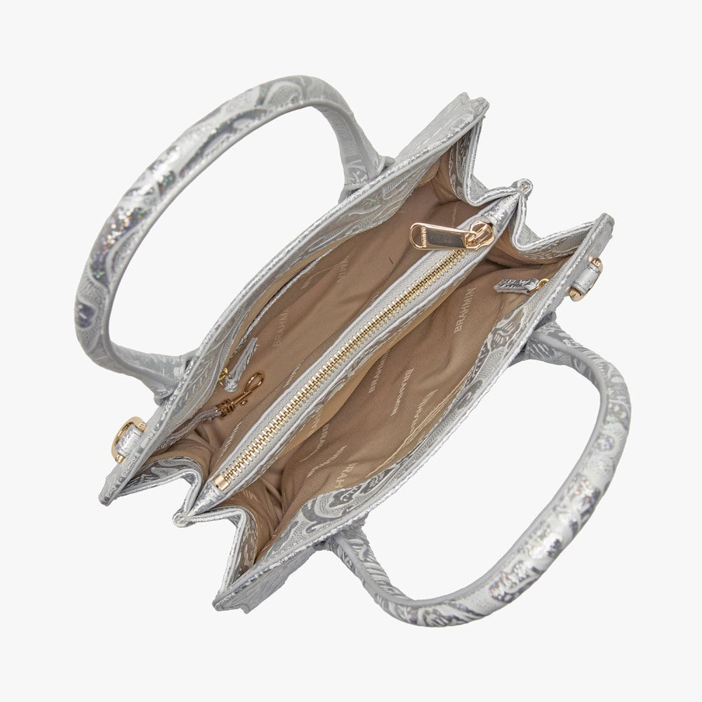 Brahmin Melbourne Collection Rosetta Satchel, Chrome Estonia