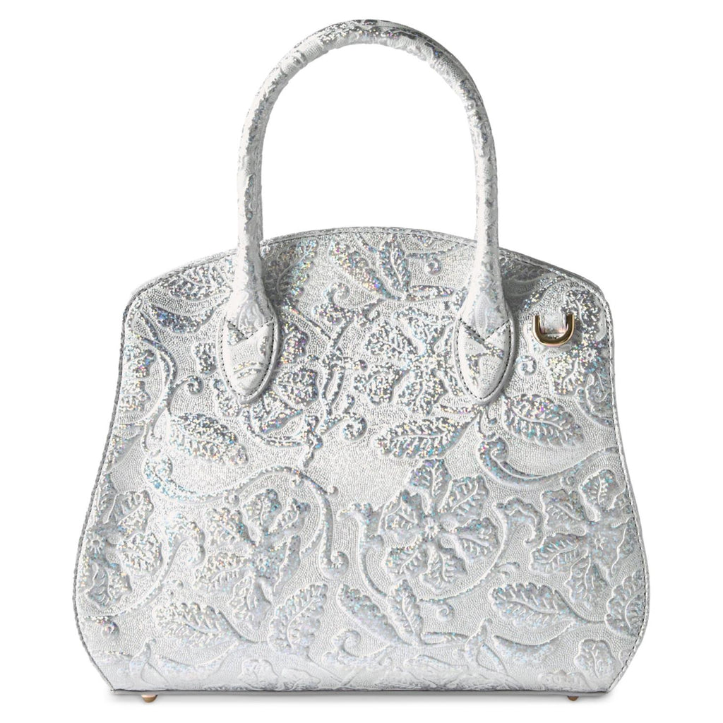 Brahmin Melbourne Collection Rosetta Satchel, Chrome Estonia