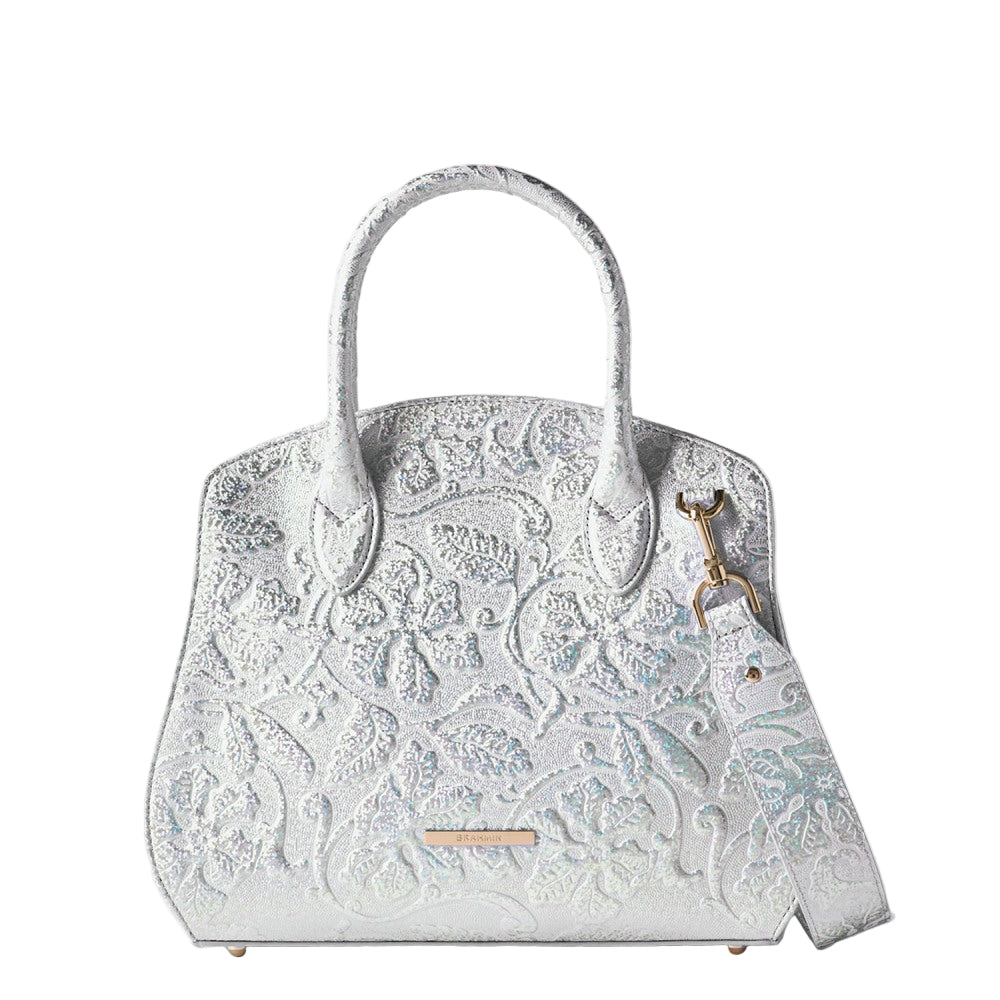 Brahmin Melbourne Collection Rosetta Satchel, Chrome Estonia