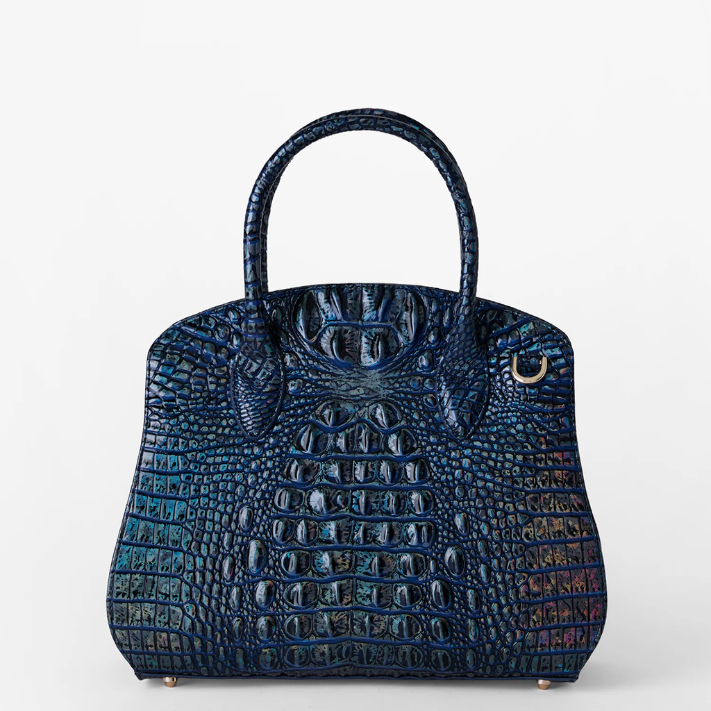 Brahmin Melbourne Collection Rosetta Satchel, Royal Blue