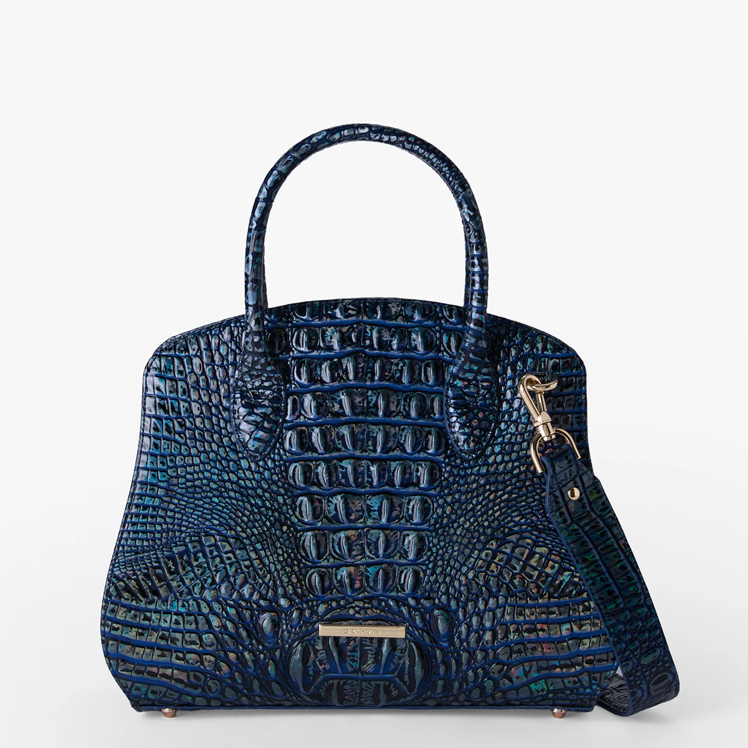 Brahmin Melbourne Collection Rosetta Satchel, Royal Blue