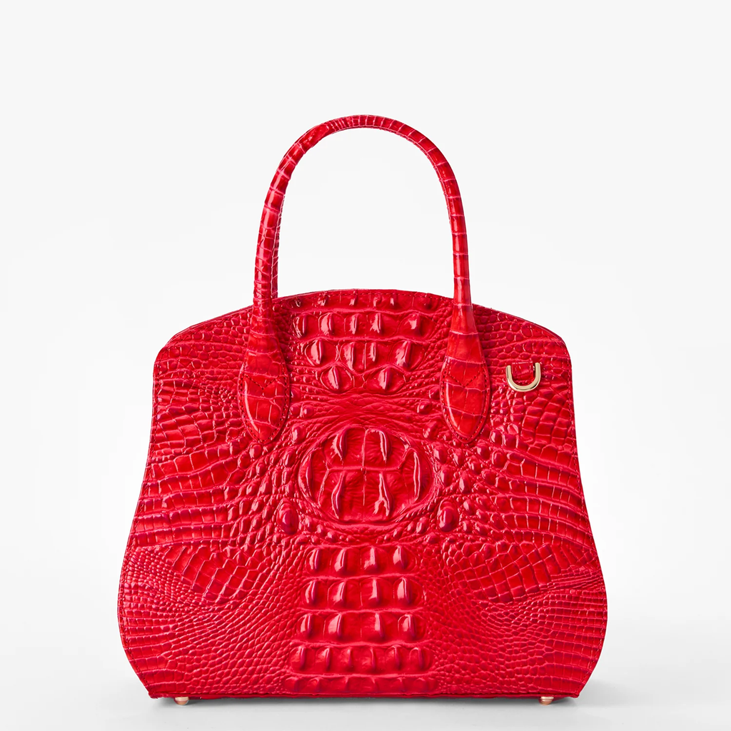 Brahmin Melbourne Collection Rosetta Satchel, Sriracha