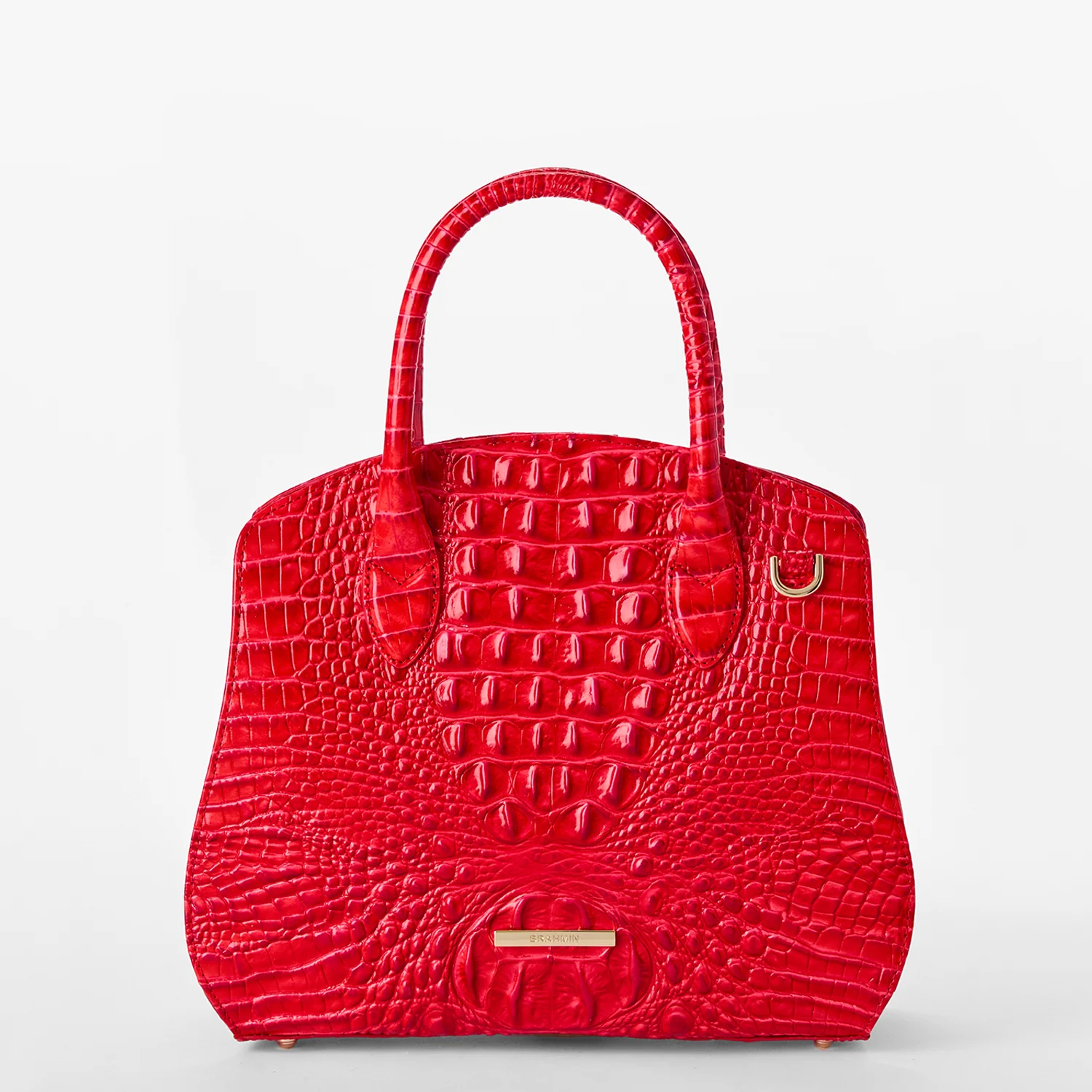 Brahmin Melbourne Collection Rosetta Satchel, Sriracha
