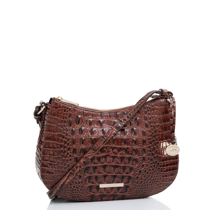 Brahmin Melbourne Collection Shayna Crossbody, Pecan
