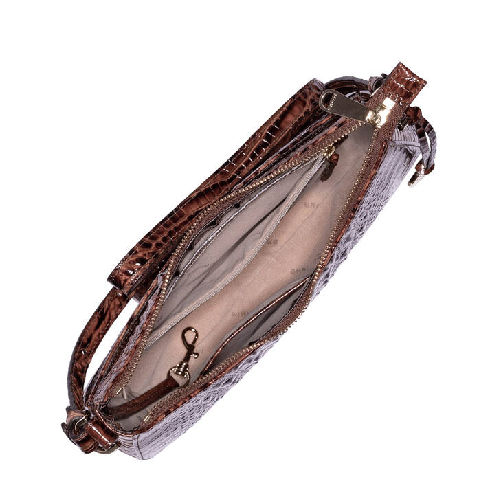 Brahmin Melbourne Collection Shayna Crossbody, Pecan