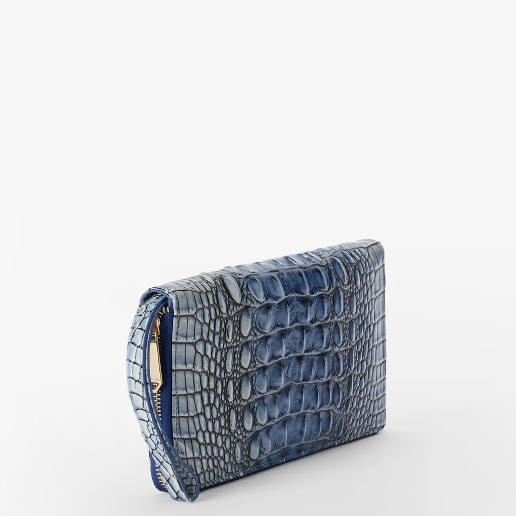 Brahmin Melbourne Collection Skyler Clutch Wallet, Bellbottom Blue