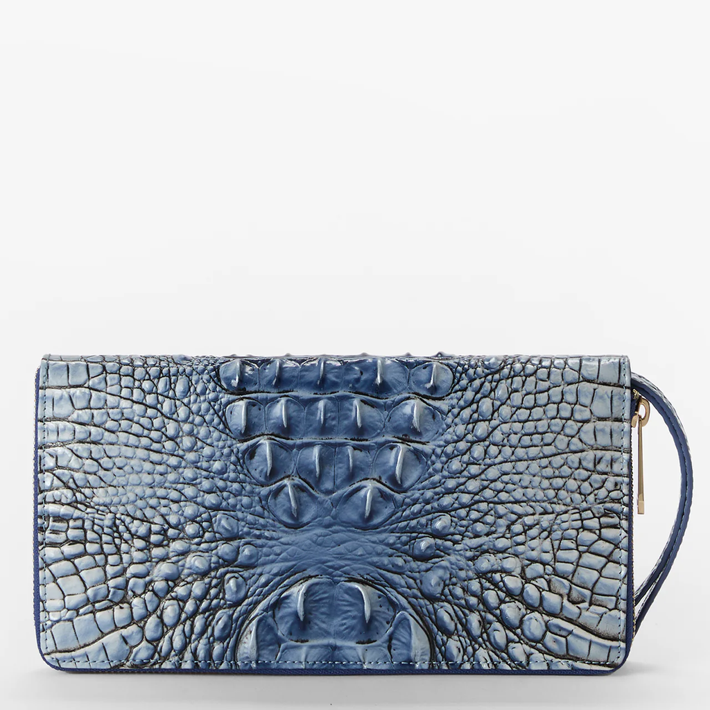 Brahmin Melbourne Collection Skyler Clutch Wallet, Bellbottom Blue