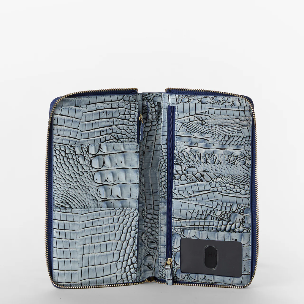 Brahmin Melbourne Collection Skyler Clutch Wallet, Bellbottom Blue