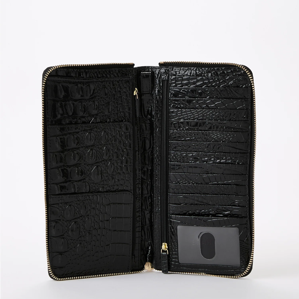 Brahmin Melbourne Collection Skyler Clutch Wallet, Black