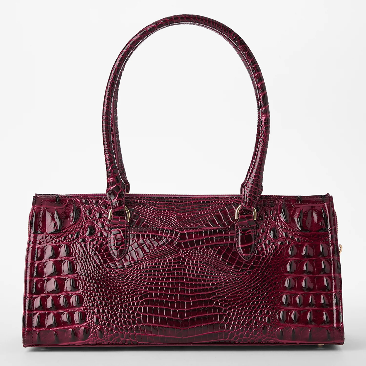 Brahmin Melbourne Collection Sophia Satchel, Cherry Lacquer