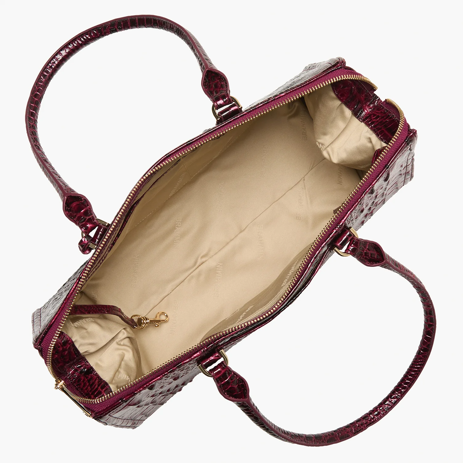 Brahmin Melbourne Collection Sophia Satchel, Cherry Lacquer