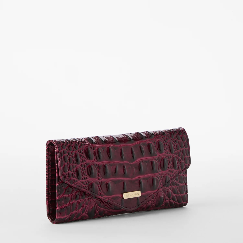 Brahmin Melbourne Collection Veronica Wallet, Cherry Lacquer
