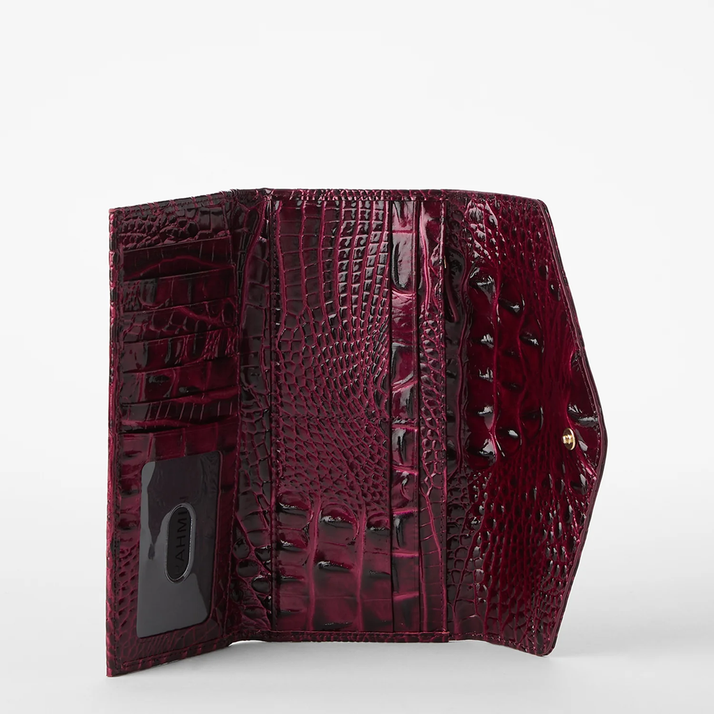 Brahmin Melbourne Collection Veronica Wallet, Cherry Lacquer