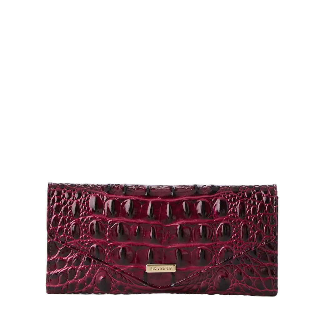 Brahmin Melbourne Collection Veronica Wallet, Cherry Lacquer